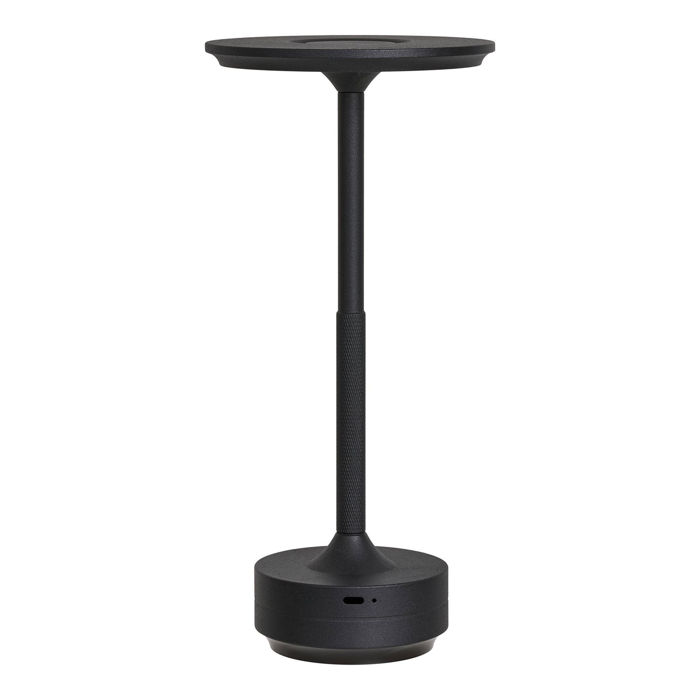 Lyneham LED tafellamp in zwart aluminium — draadloze Scandinavische sfeerverlichting