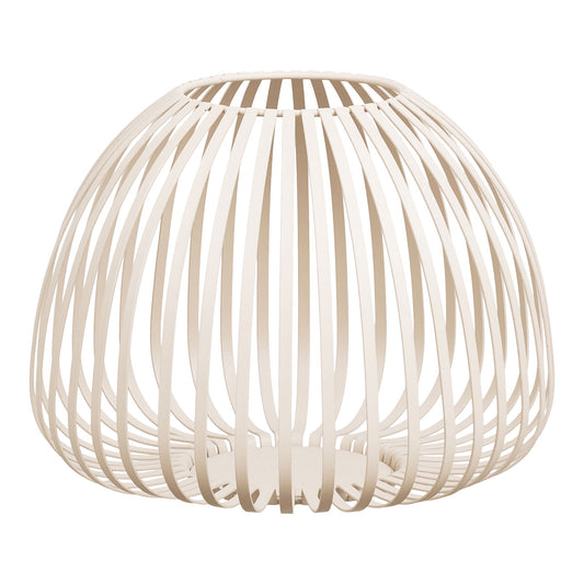 Stoense lantaarn - breed model in beige metaal