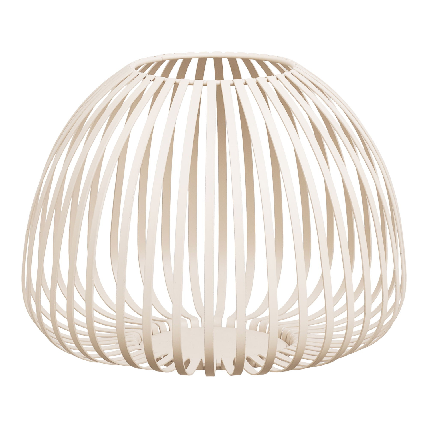 Stoense lantaarn - breed model in beige metaal