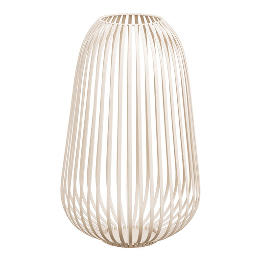 Stoense lantaarn - breed model in beige metaal