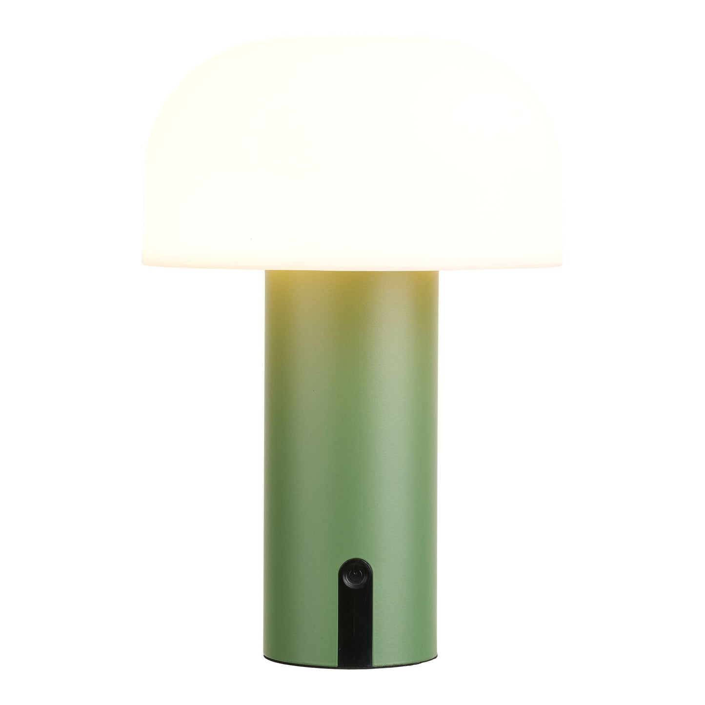 Brandende Soham groene LED tafellamp met touch schakelaar — draadloze Scandinavische sfeerverlichting