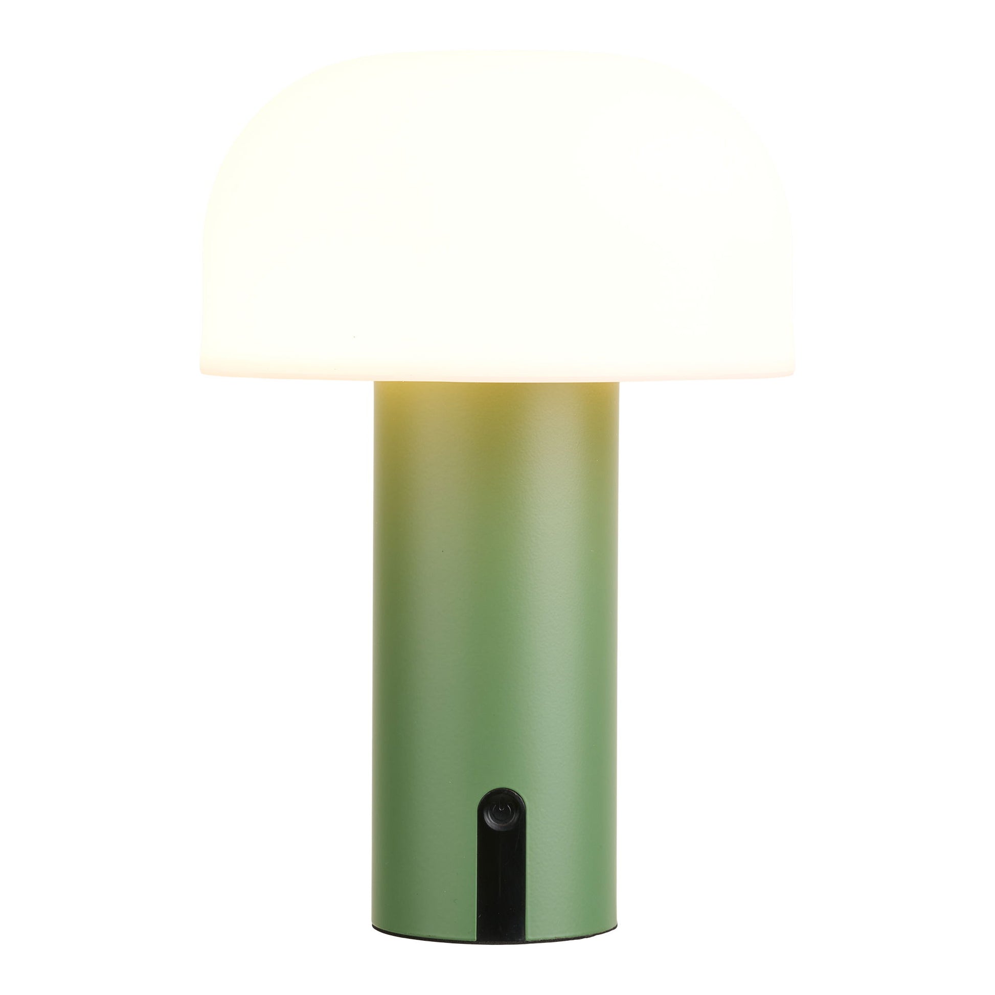 Brandende Soham groene LED tafellamp met touch schakelaar — draadloze Scandinavische sfeerverlichting