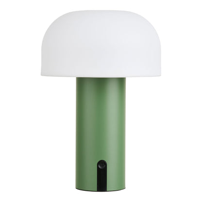 Soham groene LED tafellamp met touch schakelaar — draadloze Scandinavische sfeerverlichting