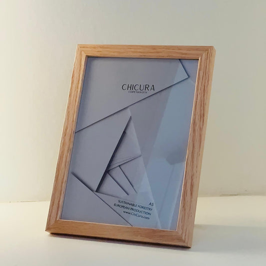 Chicura A5 foto frame - warm eikenhout van Europese oorsprong