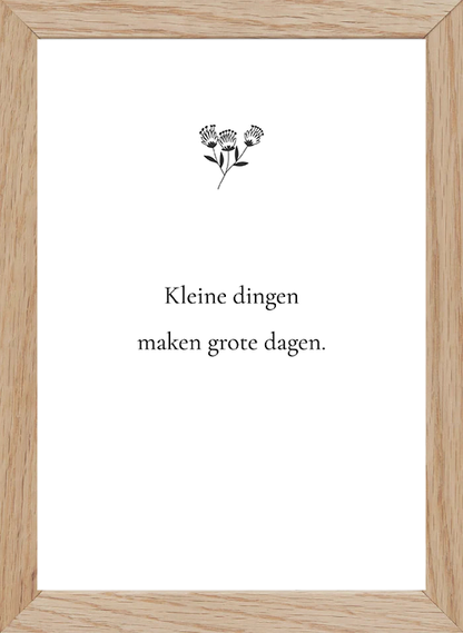 Chicura A5 eikenhouten foto frame