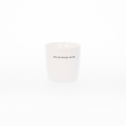 Sogne koffiemok met oor - getting through the day opschrift