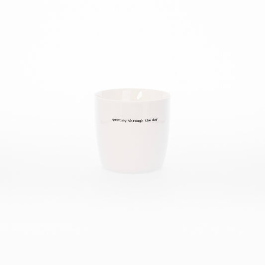 Sogne koffiemok met oor - getting through the day opschrift