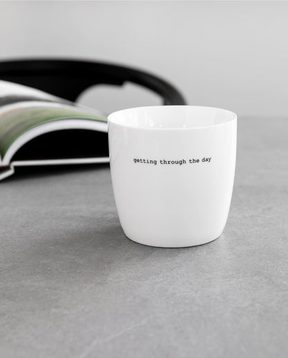 Sogne koffiemok met oor - getting through the day opschrift - fika moment