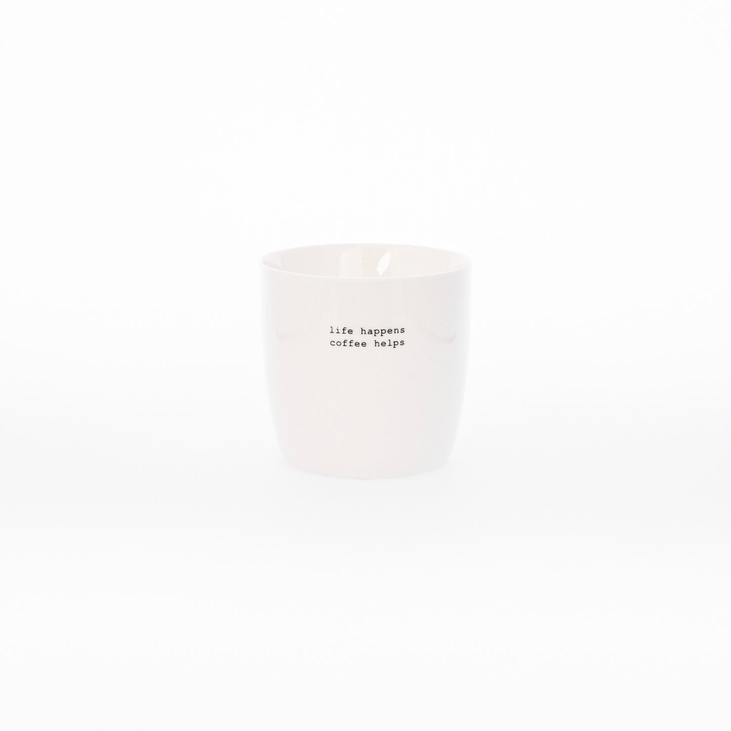 Sogne koffiemok met oor - life happens coffee helps opschrift