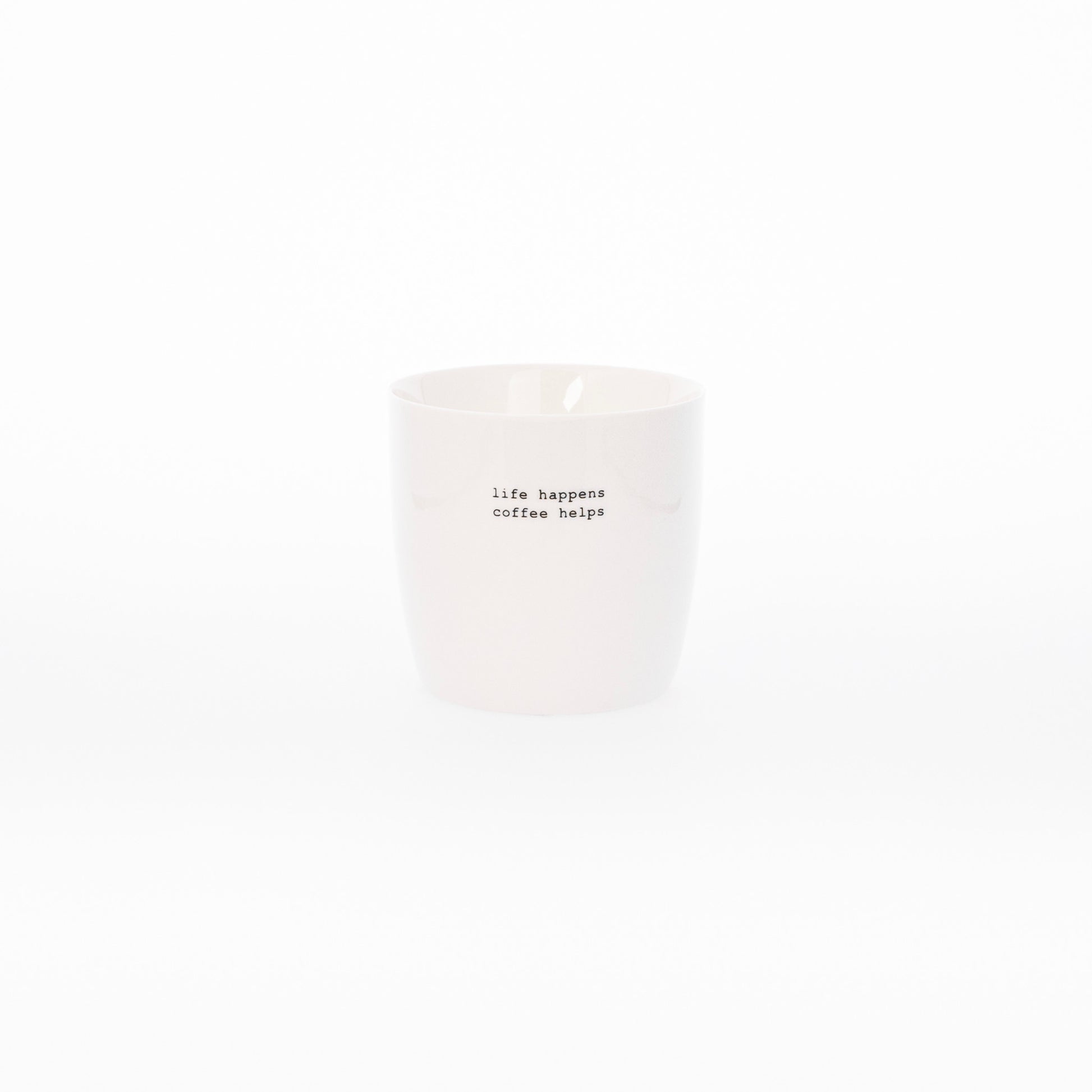 Sogne koffiemok met oor - life happens coffee helps opschrift