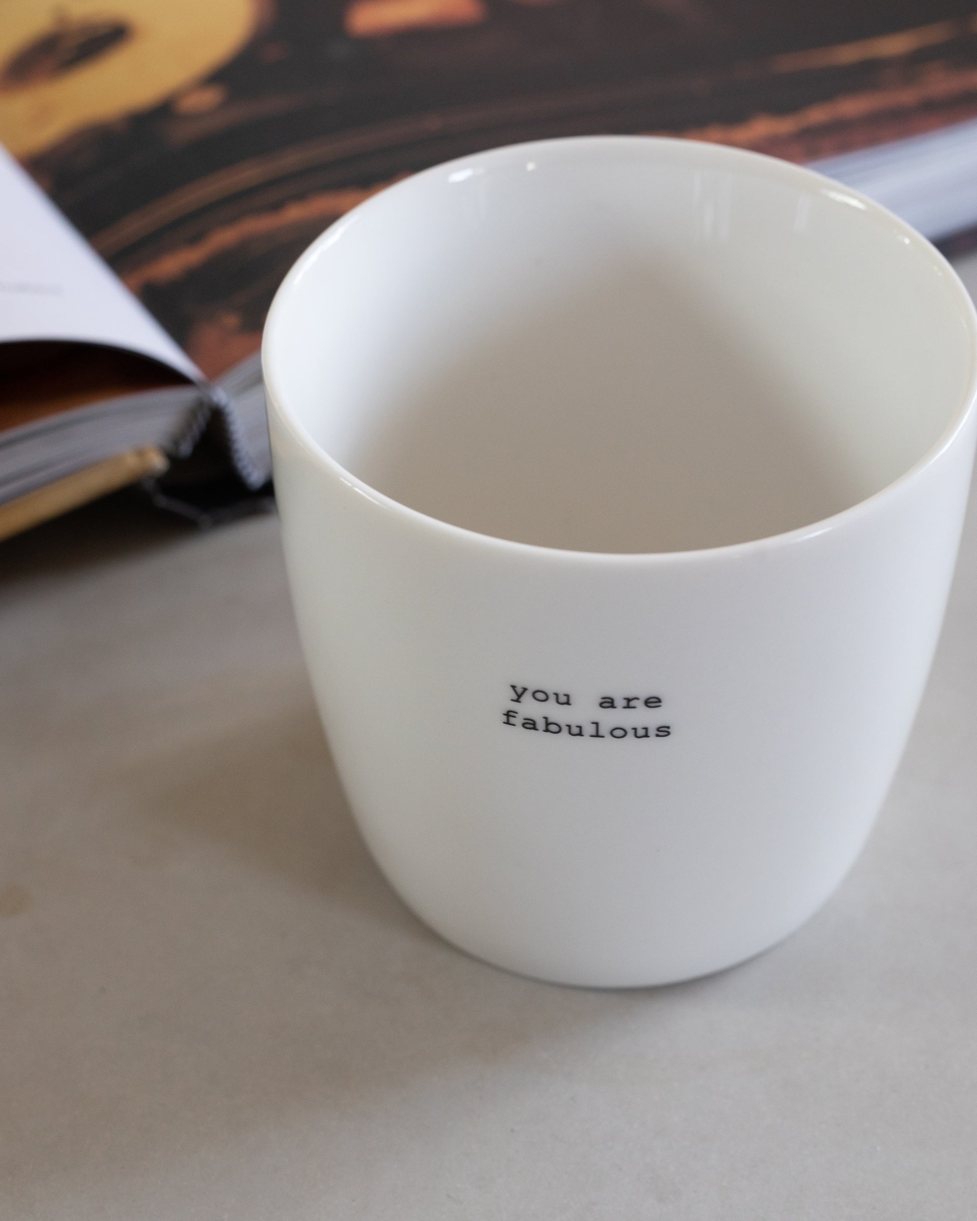 Sogne mok met oor - you are fabulous opschrift - fika moment