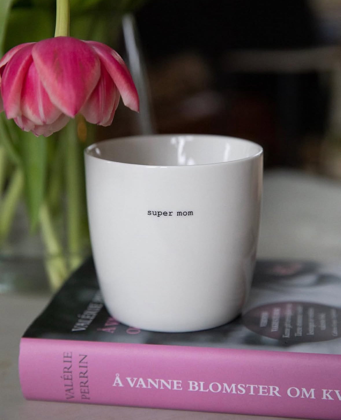 Sogne mok met oor - super mom opschrift - fika moment